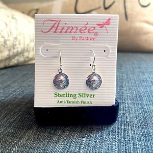 Sterling Silver Silverdollar Earrings * NEW *